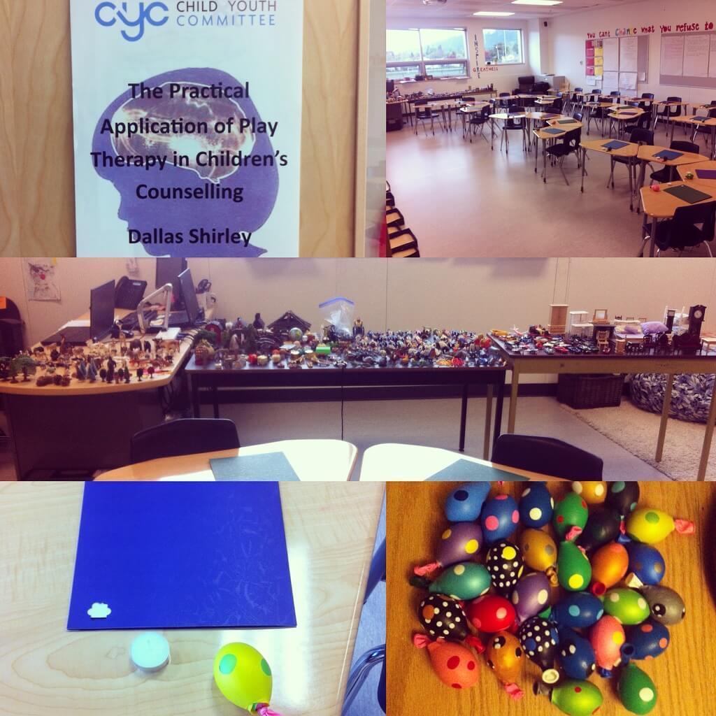 Dallas presenting on How to Use Play Therapy in Children's Counselling for the Chilliwack Child and Youth Committee