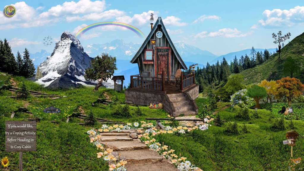 A virtual space with interactive coping activities